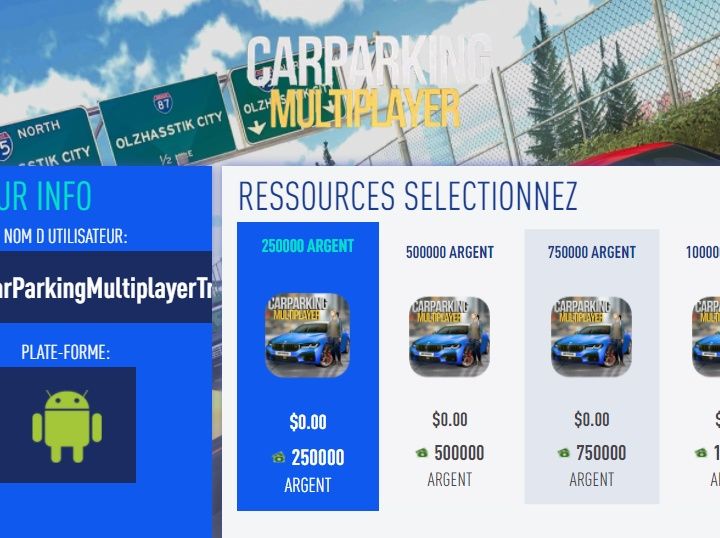 Car Parking Multiplayer Triche Astuce