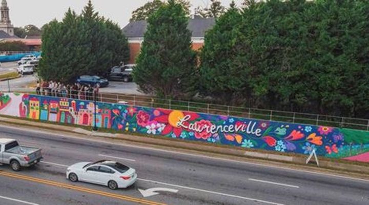 Artist Teres Abboud Brings Lawrenceville In Bloom In The Fall