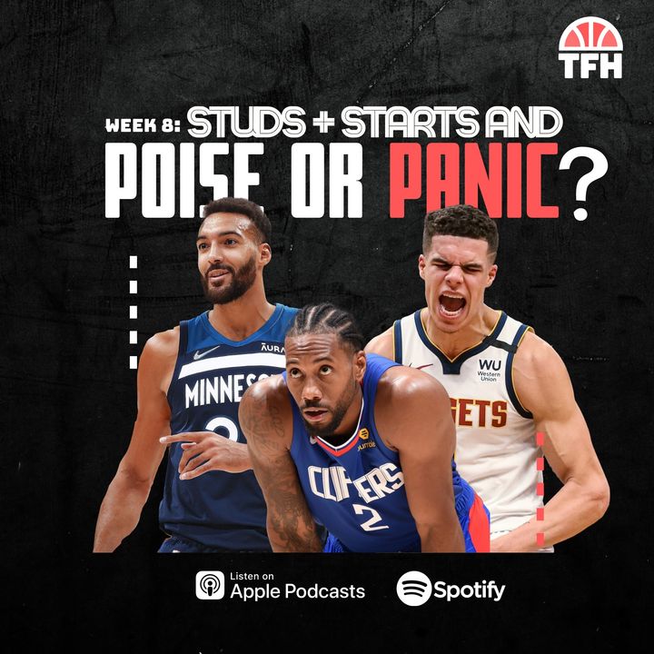 NBA Week 8: Trades, Studs, Starts and Stream