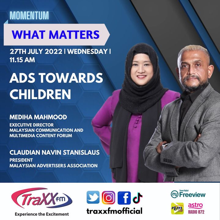 TRAXXfm - What Matters - Ads Towards Children - 27th July 2022