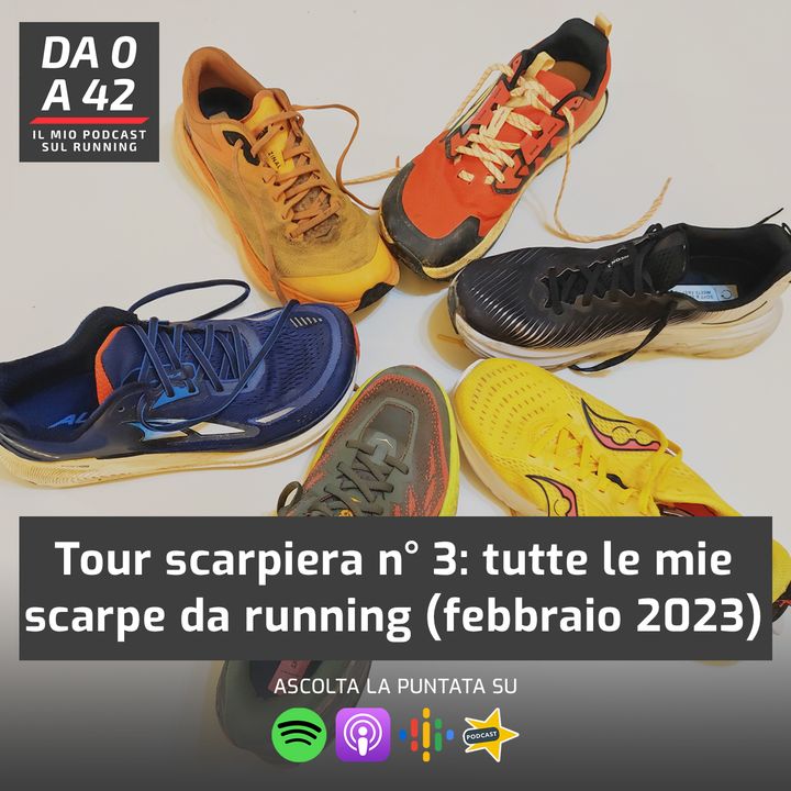 Tour scarpiera n° 3: tutte le mie scarpe da running (febbraio 2023)