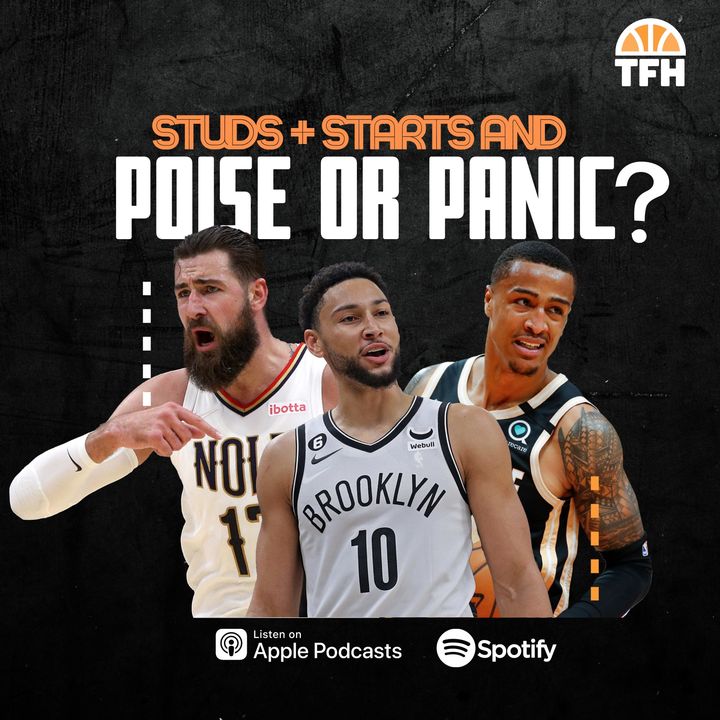 NBA Week 6: Studs, Starts & Poise or Panic Time?