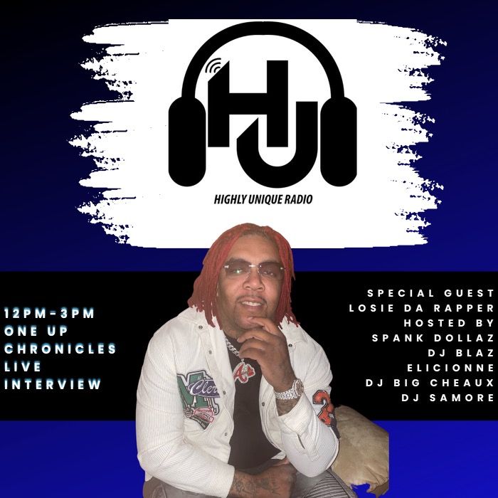 Losie The Rapper sits down with One Up Chronicles Elicionne and Dj Big Cheaux