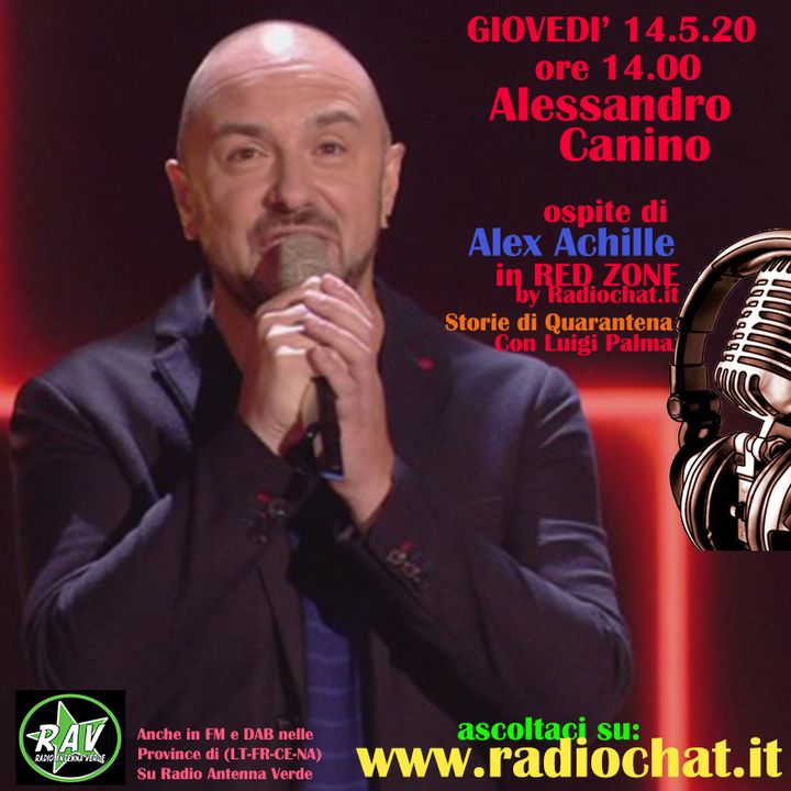 Alessandro Canino ospite di Alex Achille in Red Zone by Radiochat.it