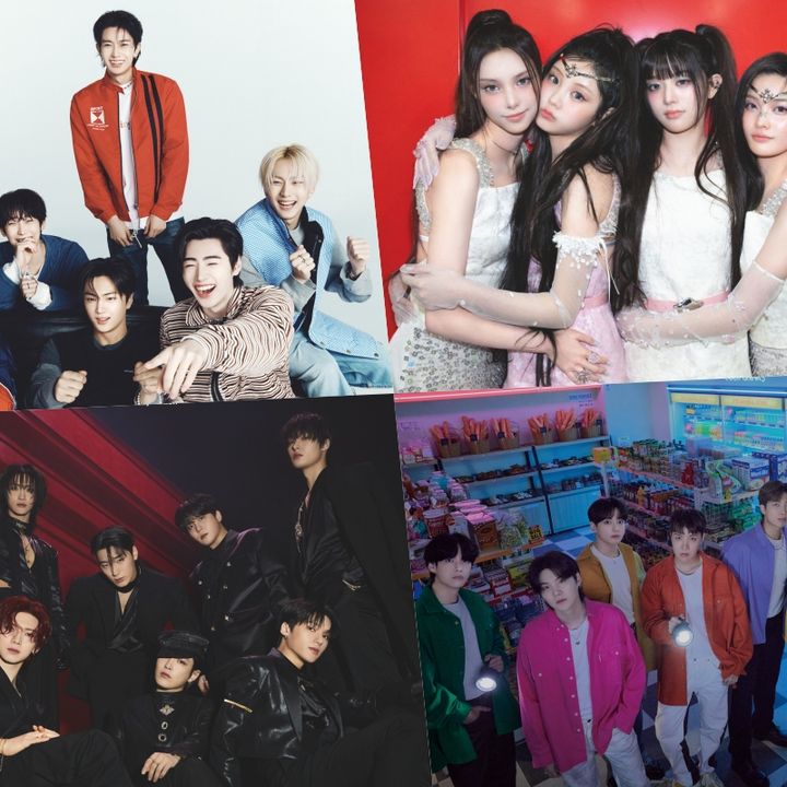 ENHYPEN, ILLIT, ATEEZ, BTS, Stray Kids, SEVENTEEN, BOYNEXTDOOR
