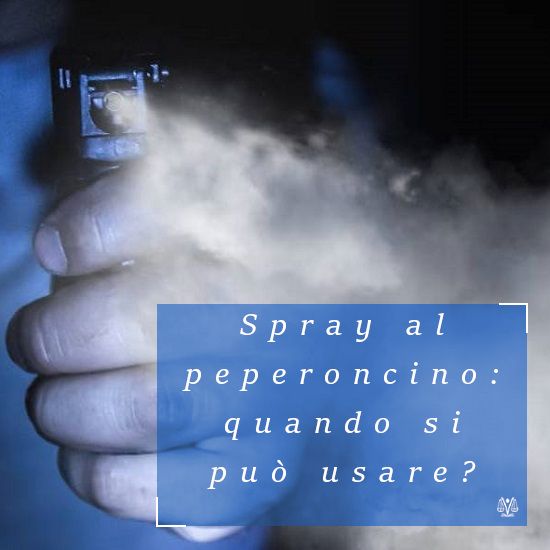 Spray urticante al peperoncino: è legale?