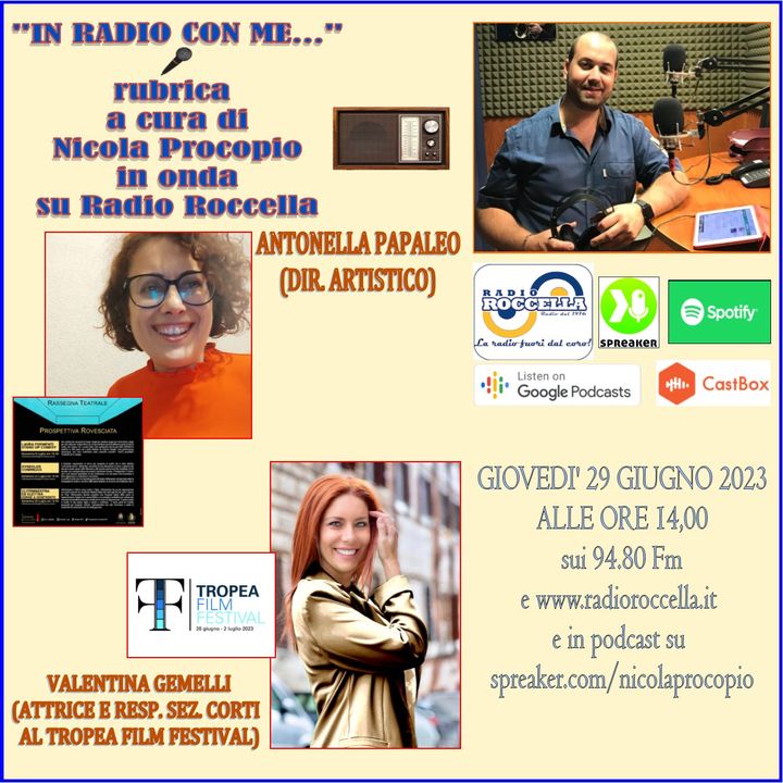 In Radio con me - Intervista ad Antonella Papaleo e Valentina Gemelli 29-06-2023