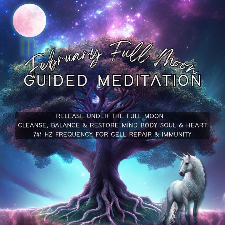 February 2024 Full Moon in Virgo Meditation | Cleanse & Realign Mind Body Heart & Soul