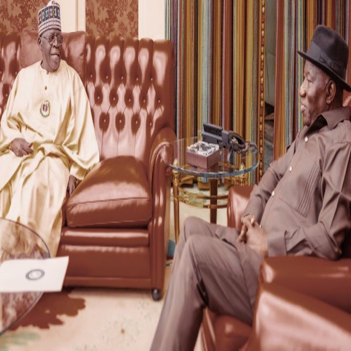 Former President Goodluck Jonathan visits President Bola Tinubu at Aso Villa following Supreme Court verdict