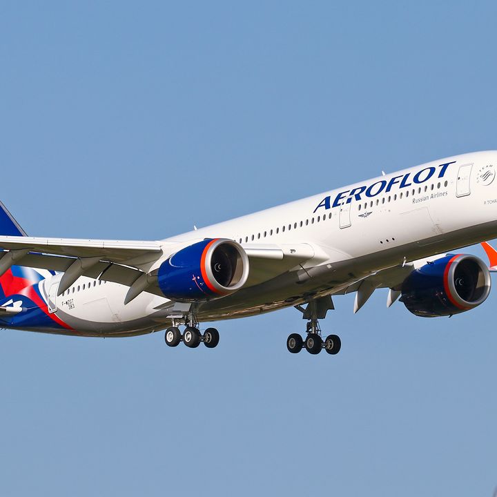 The first Airbus A350 of Aeroflot