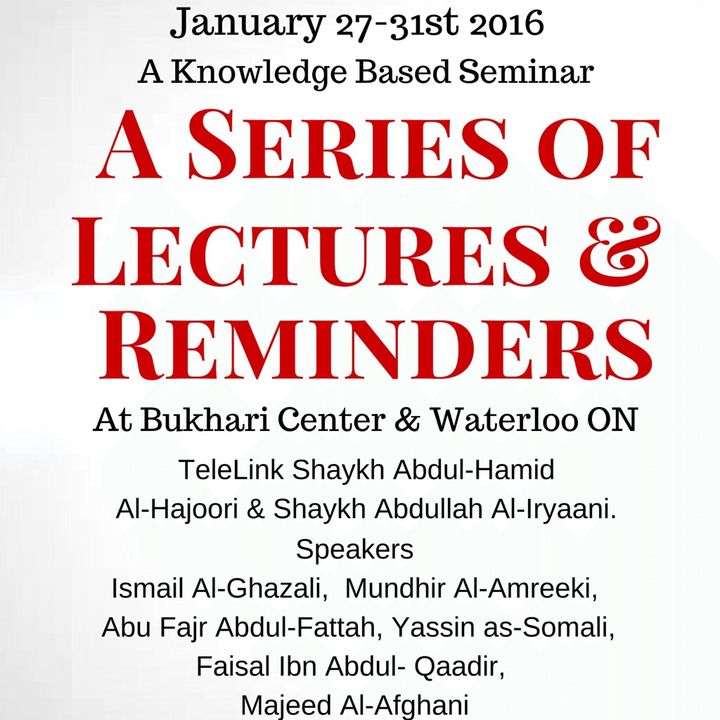 Path Of Salaf Seminar, January 2016