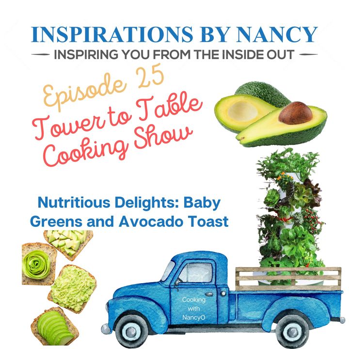 Cooking with Nancy O: Nutritious Delights: Baby Greens and Avocado Toast