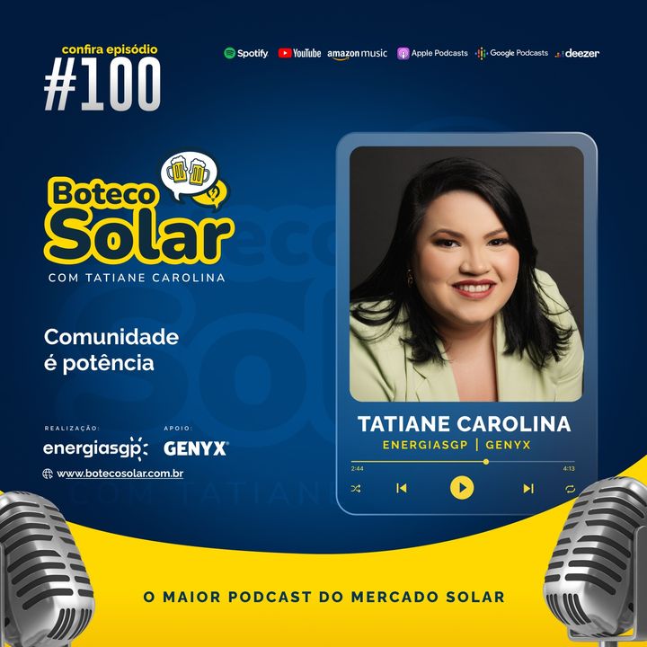EP100 - Tatiane Carolina | Comunidade é potência