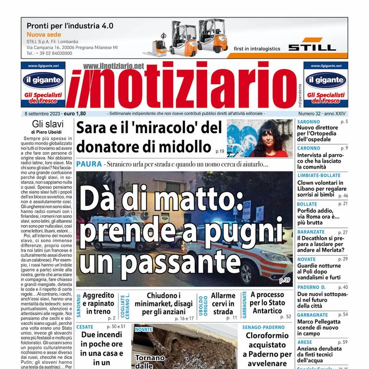 Viene soccorso e dà di matto - Prima Pagina Il Notiziario di Venerdì 8 settembre 2023
