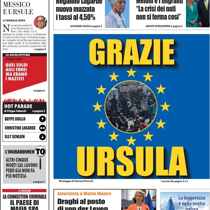 Rassegna stampa del 15 settembre 2023