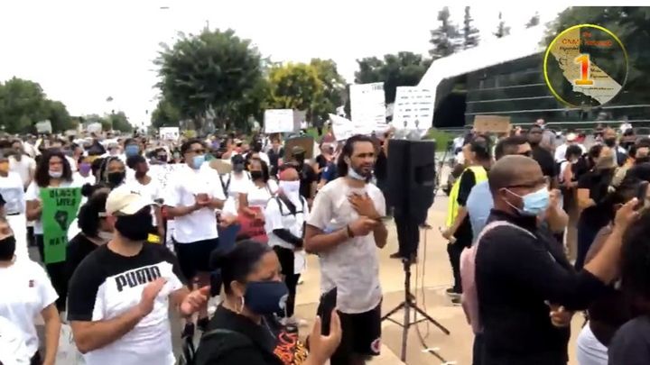 ONME BREAKING NEWS:  1,000+ protesters come to downtown Fresno, CA to express themselves after the murder of George Floyd