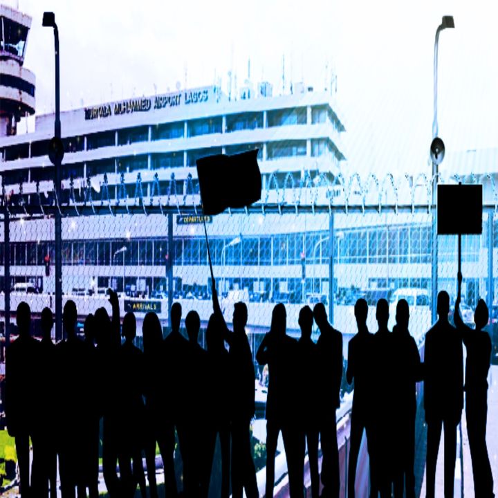 NIGERIA: Aviation Workers’ Protest Blocks Traffic Around Lagos Airport