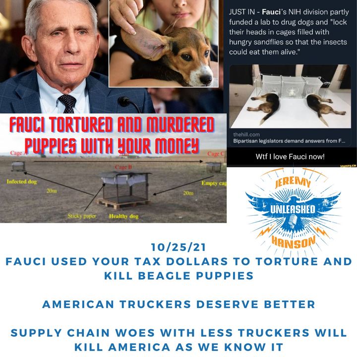 OUTRAGE  Dr. Fauci used your American tax dollars to torture and murder beagle puppies in 3 different labs!