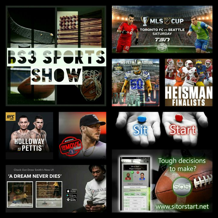 BS3 Sports Show 12.10.16 Pt. 1 (Sponsored by @SitOrStartApp)