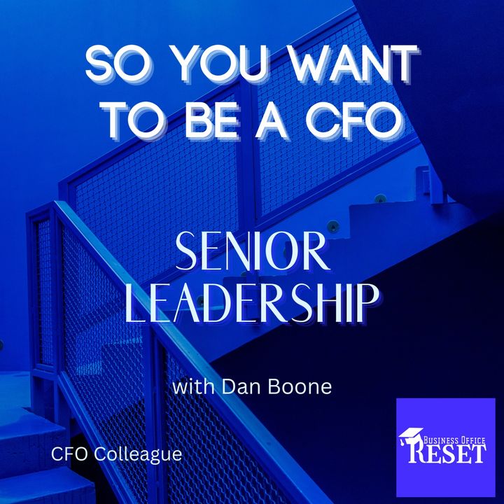 Episode 32 - So You Want to be a CFO - Senior Leadership with Dan Boone