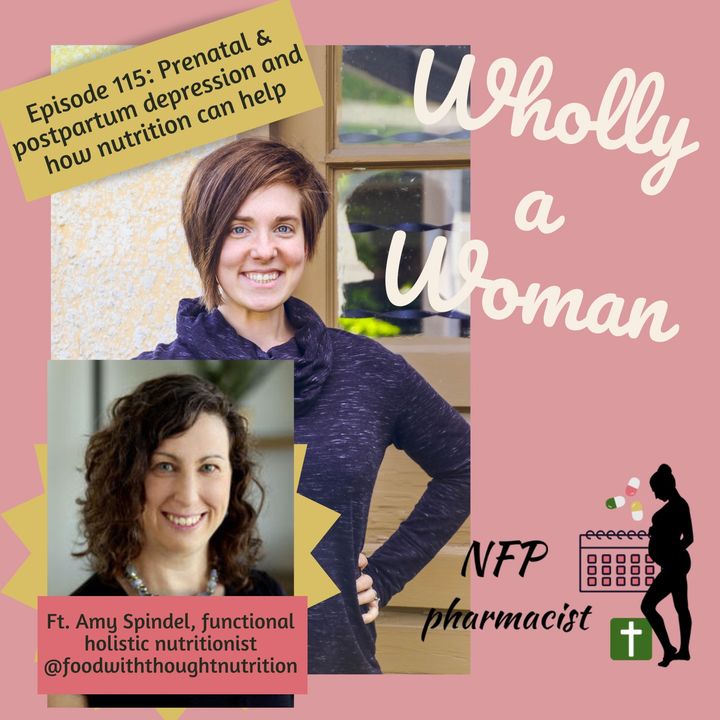 Episode 115: Prenatal & postpartum depression and how nutrition can help - ft. Amy Spindel, functional holistic nutritionist