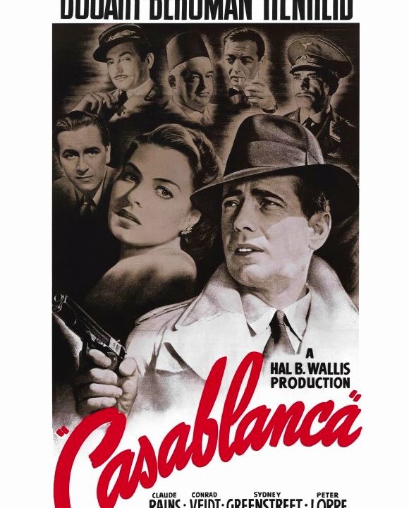 Casablanca (1942) Humphrey Bogart, Ingrid Bergman, Peter Lorre, & Dooley Wilson (Play Vs Movie)