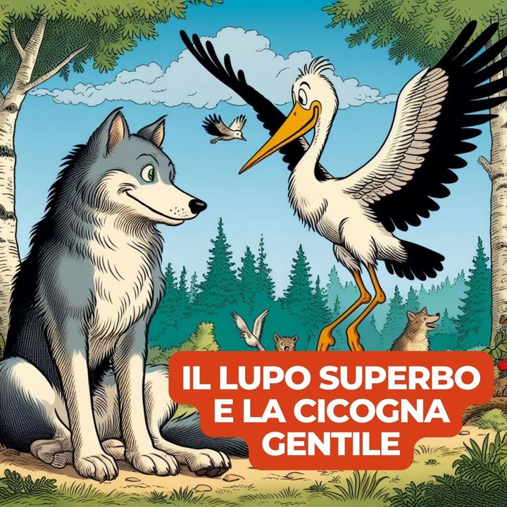 IL LUPO SUPERBO E LA CICOGNA GENTILE- Favola con Animali
