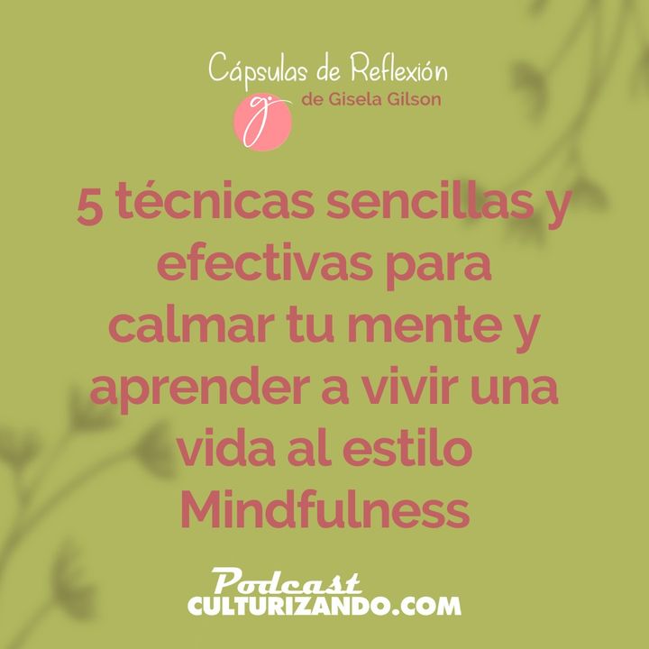 E4 • 5 técnicas sencillas y efectivas para calmar tu mente y aprender a vivir una vida al estilo Mindfulness • Cápsulas de Reflexión • Cultu