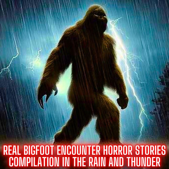 REAL Bigfoot Encounter Horror Stories COMPILATION in the RAIN and THUNDER
