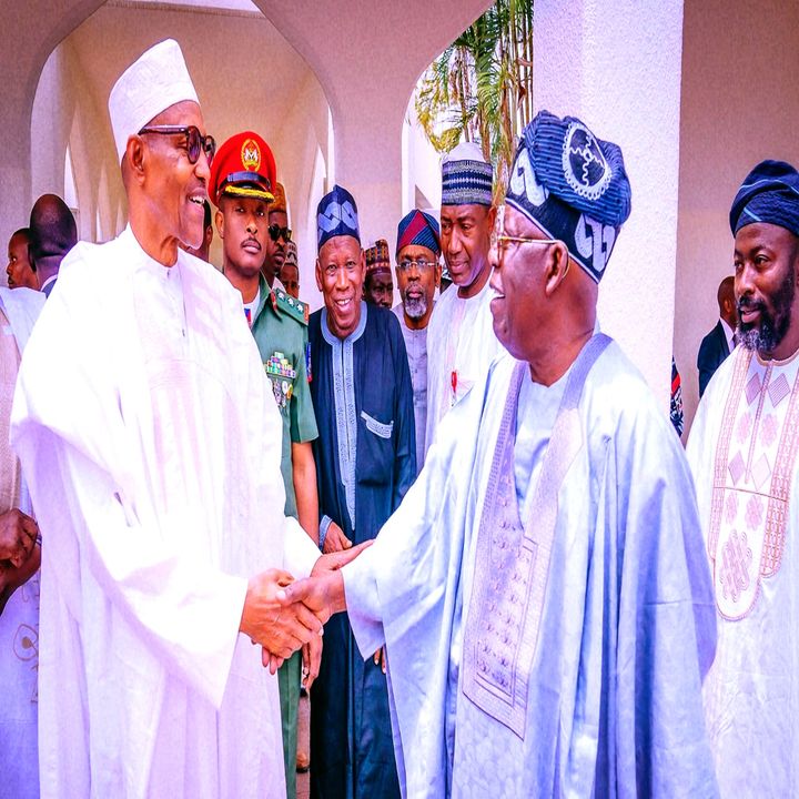 Buhari receives Tinubu at Presidential Villa during Juma’at Prayers