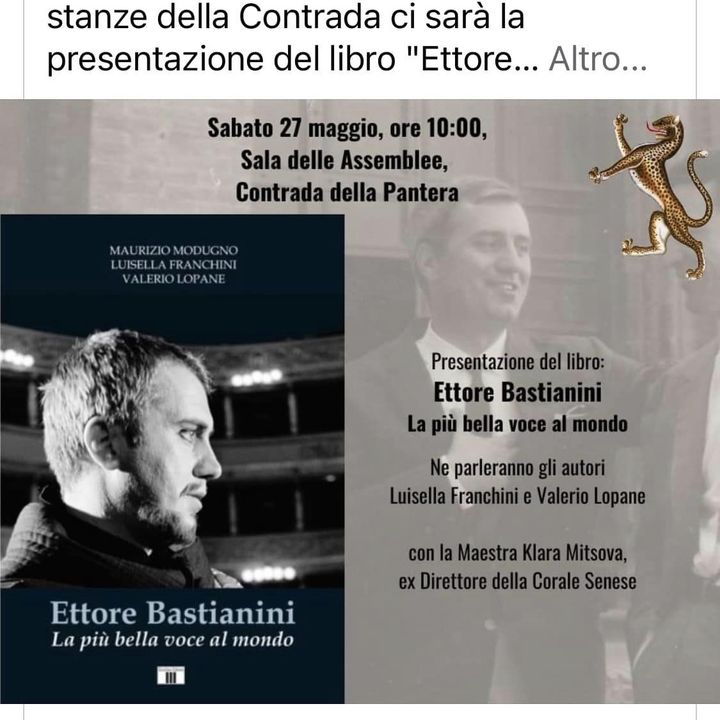 Tutto nel Mondo è Burla stasera all'Opera - presentazione del libro “Ettore Bastianini la più bella voce al mondo”
