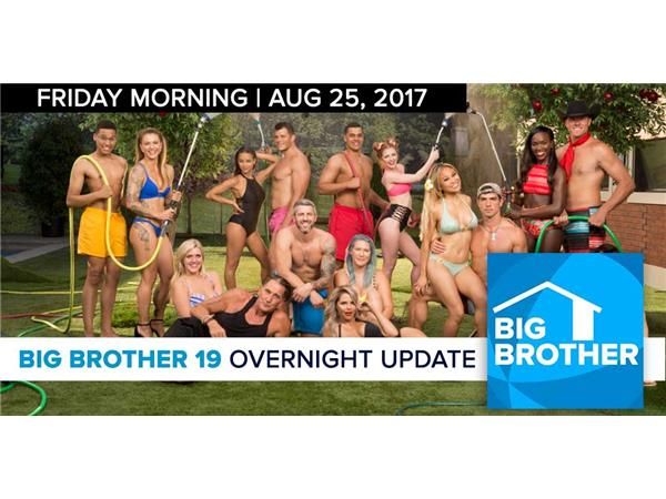 Big Brother 19 | Overnight Update Podcast | Aug 25, 2017