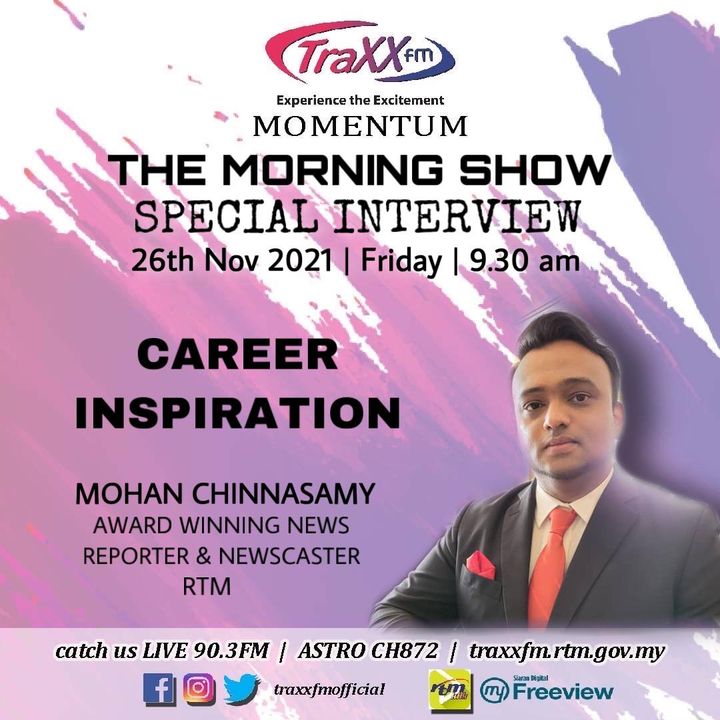 TRAXXfm Special Interview | Career Inspiration | 26th November 2021 | 9:15 am