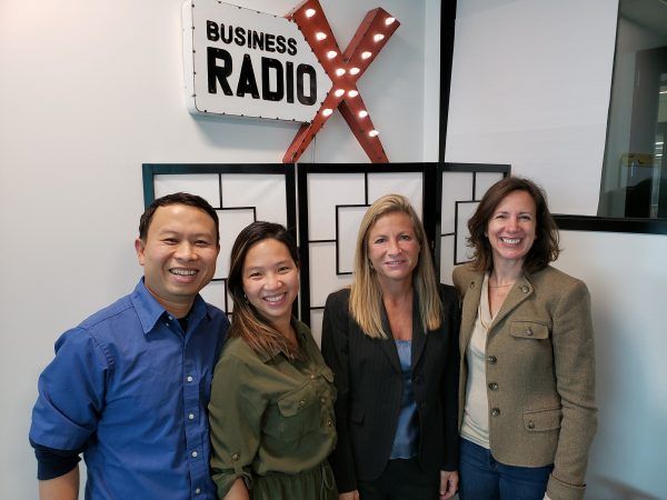 Jennifer Levine Hartz with Corporate Hartz, Halley Morochnik with WebStep Design and An Tran and Nhan Dinh with Sylvan Learning Center