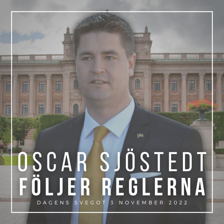 Oscar Sjöstedt följer reglerna