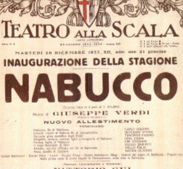 Tutto nel Mondo è Burla Stasera all'Opera - G. Verdi Nabucco