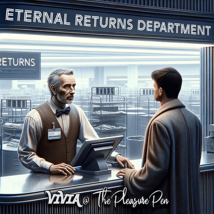 Eternal Returns Policy - Genetic Engineering Sci-Fi Satire Fiction Social Commentary on Eternal Youth & Aging