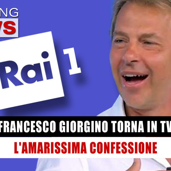 Francesco Giorgino Torna in Tv: L'Amarissima Confessione!