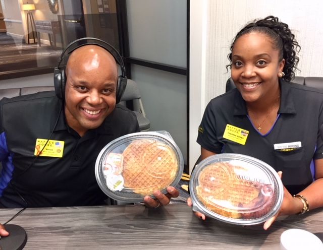 Vecus Miller & Theresa Hayes with Waffle House and Lowell Smoker with Dynamic Media Consultants