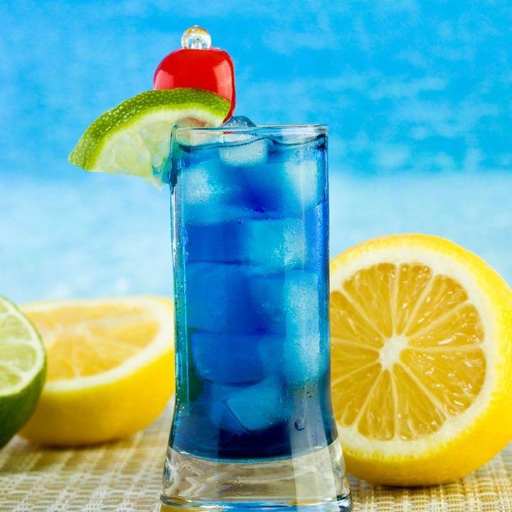 Embark on a Journey Through the Lively Blue Motorcycle Drink