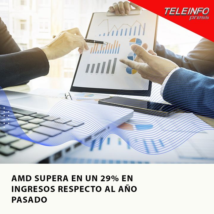 AMD SUPERA EN UN 29% EN INGRESOS RESPECTO AL AÑO PASADO