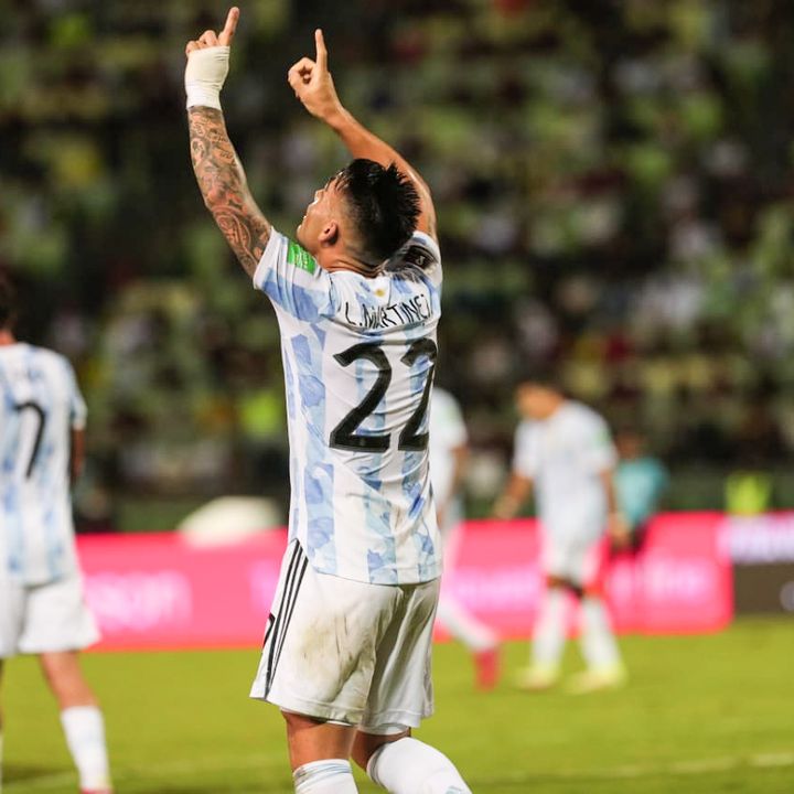 Gol de Argentina: Lautaro Martínez 0-1