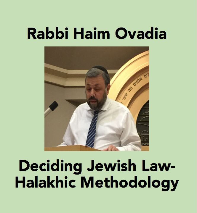 Philosophy of Halakha part 7 Kashrut (110215)- Rabbi Haim Ovadia