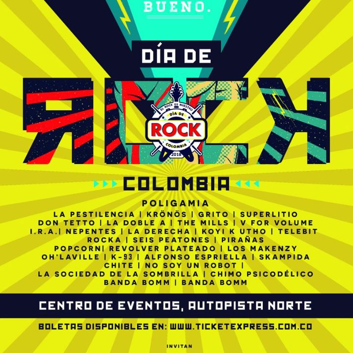 El Rock es nuestro, ya viene el 'Día de rock Colombia'