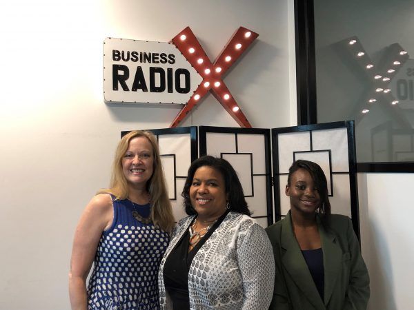 Katharine Chestnut with Alkaloid Networks, Lisa Laday-Davis with Kennesaw CPA and Nikkita Gordon with Cute and Cocky