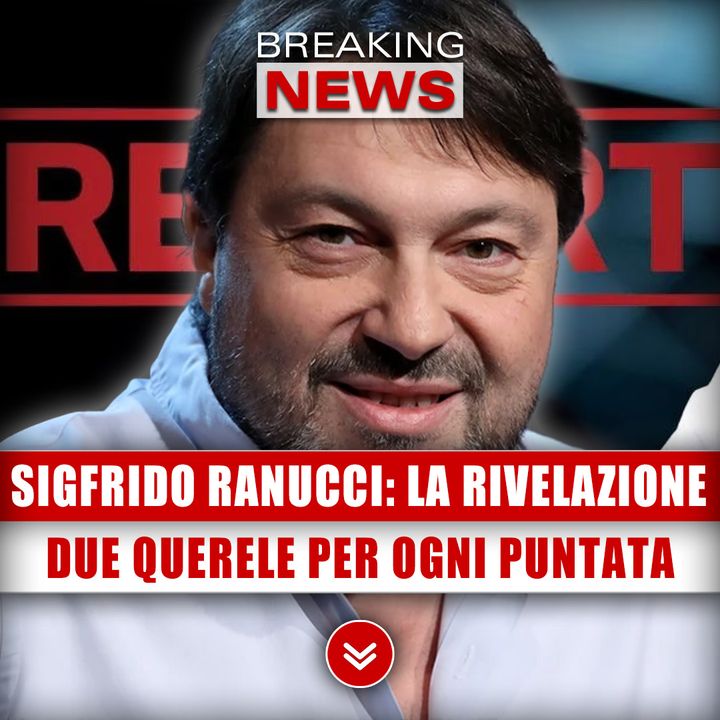 Sigfrido Ranucci, La Rivelazione: Ricevo Due Querele Per Ogni Puntata Di Report! 