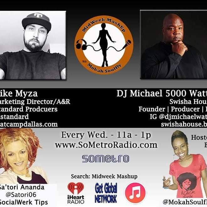 MidWeek MashUp hosted by @MokahSoulFly Show 55 May 10 2017 Guest Mike Myza from iStandard Producers