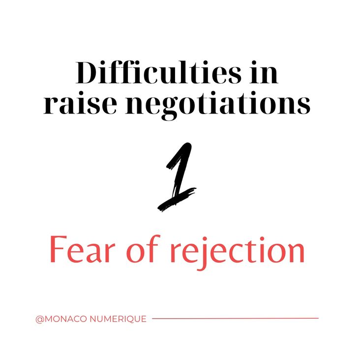 1. Asking for a raise the FEAR OF REJECTION