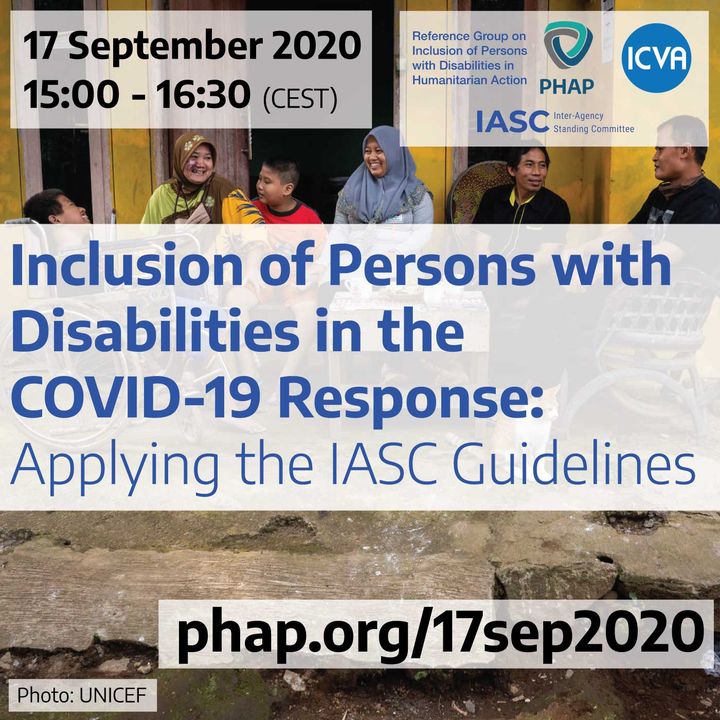 Inclusion of Persons with Disabilities in the COVID-19 Response: Applying the IASC Guidelines