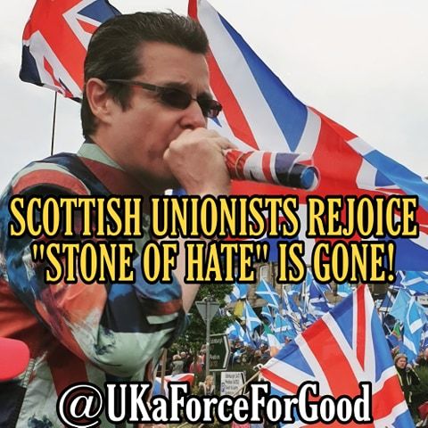 Scottish Unionists Rejoice! "Salmond Stone of Hate" Is Gone!